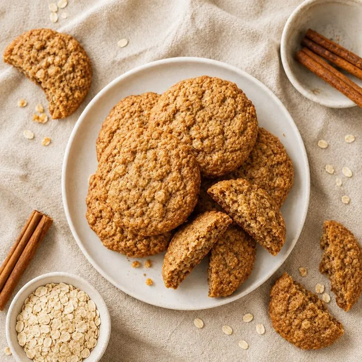 Galletas de avena y canela fit